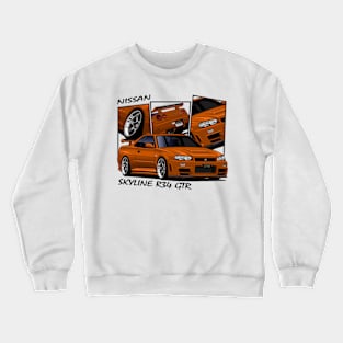 Nissan Skyline GTR R34, JDM Car Crewneck Sweatshirt